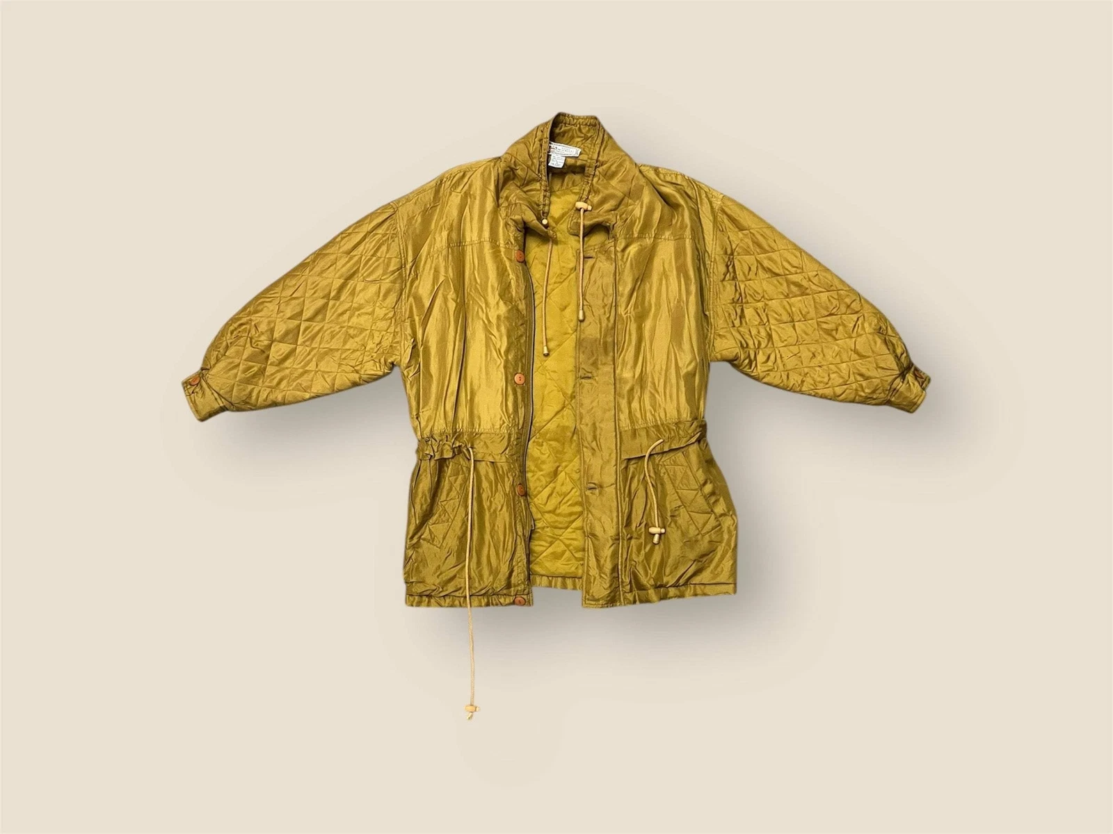 Giacca di seta Paolo Gucci oro vintage