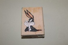 Looney Tunes Bugs Bunny Rubber Wooden Stamp Rubber Stampede 1996 Warner Bros