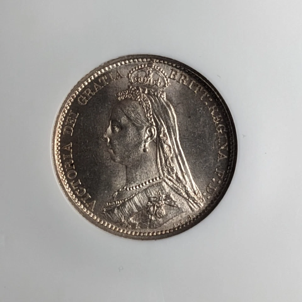 1888 Great Britain 6 Pence MS 65 - Image 2 of 4