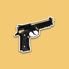 Beretta Black And Gold Sticker - 4 Inch - Waterproof Decal - High Res Gun Decal Beretta Black And Gold Sticker - 4 Inch - Waterproof Decal - High Res Gun Decal