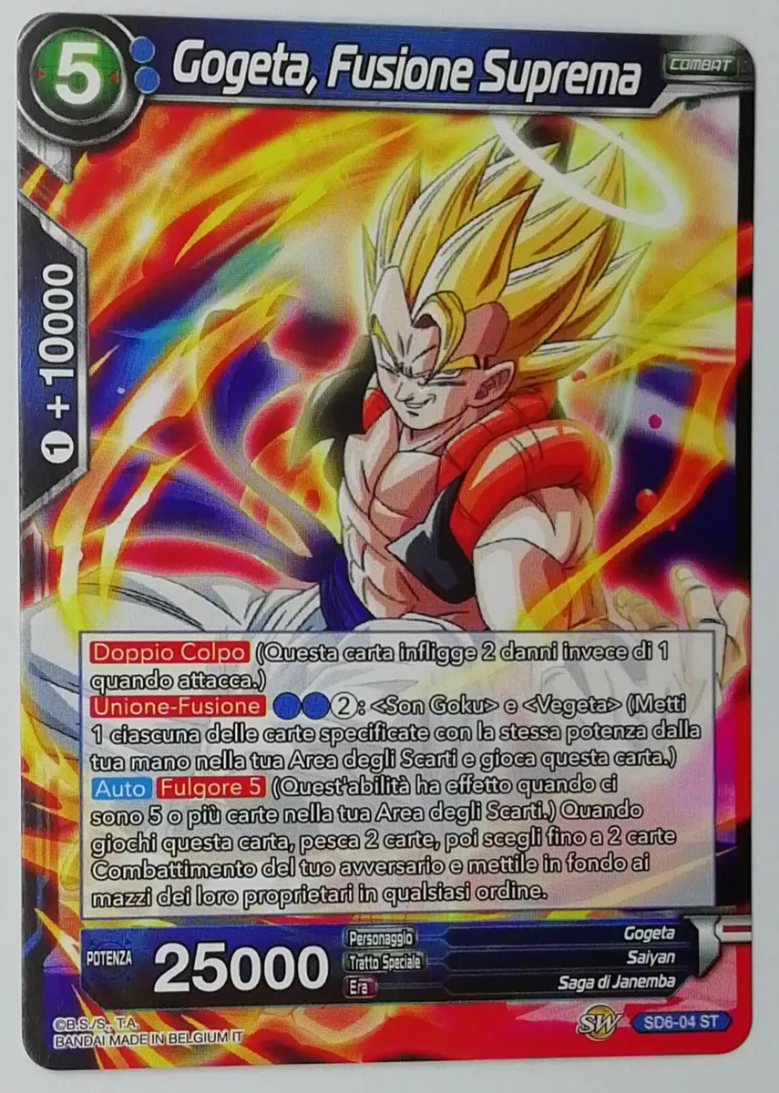 GOGETA FUSIONE SUPREMA in Italiano SD6-04 ST Dragon Ball Super