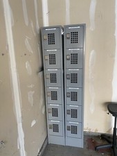Two 7ft Lockers With Key Pad, 6 Individual Compartments. Retailed At 1,400 each