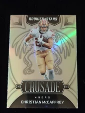 2022 Rookies & Stars Christian McCaffrey Crusade Insert Silver Prizm #CR-6 49ers
