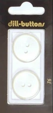 Dill Buttons ~ (0076) - 7/8" - 2 ct