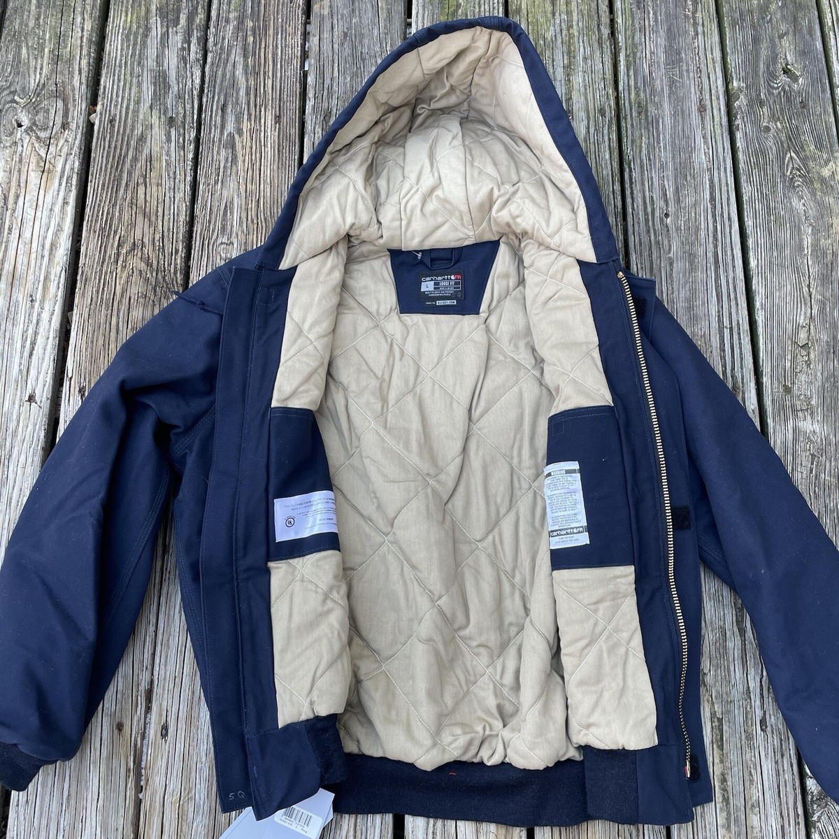 Carhartt FR Jacket Mens Size Large Blue 101621 410 NEW | eBay