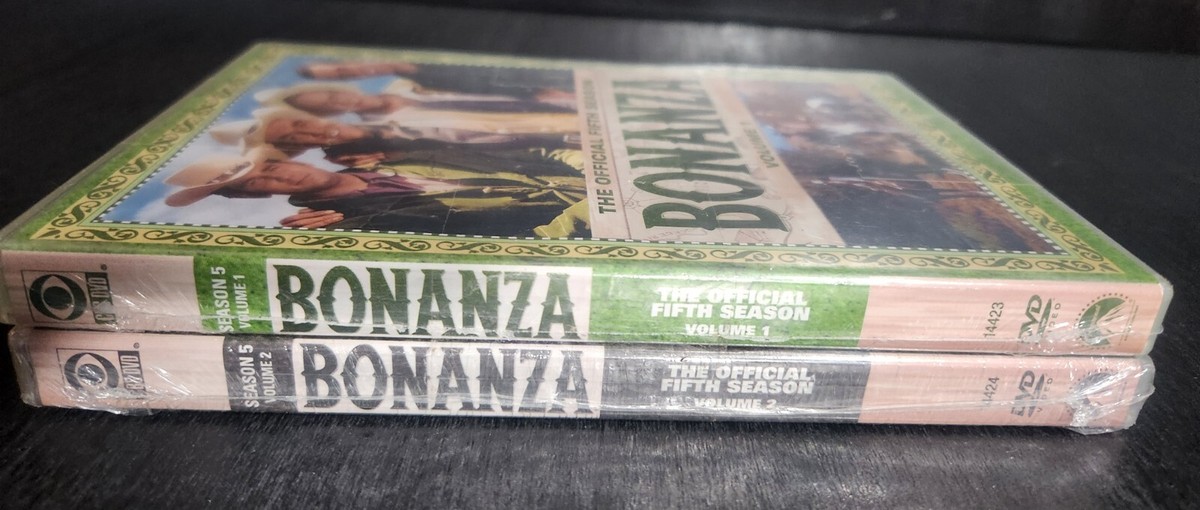 BONANZA: OFFICIAL FIFTH SEASON 5, VOLUMES 1 & 2 DVD SET NEW SEALED