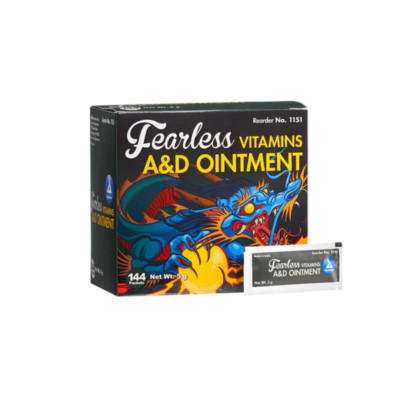 Dynarex A&D Vitamin Ointment, 5grams Foil pack, 144pcs/box, Tattoo Aftercare