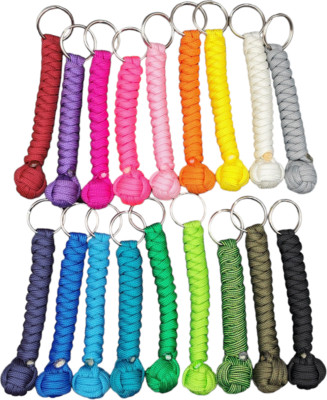 Paracord Schlüsselanhänger Monkeyfist 10 cm handgefertigt viele Farben