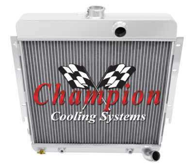 Atom Champion 2 Row All Aluminum Radiator for 1964 Plymouth Barracuda L6 Engine