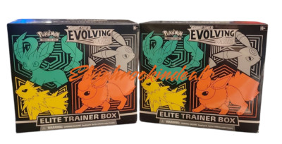 Pokemon: Sword & Shield Evolving Skies Elite Trainer Box TCG [Jolteon, Flareon