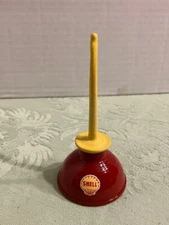 SHELL Vintage Pump OIL CAN Gasoline Station Gas Motor Car Garage Decal MINI #2