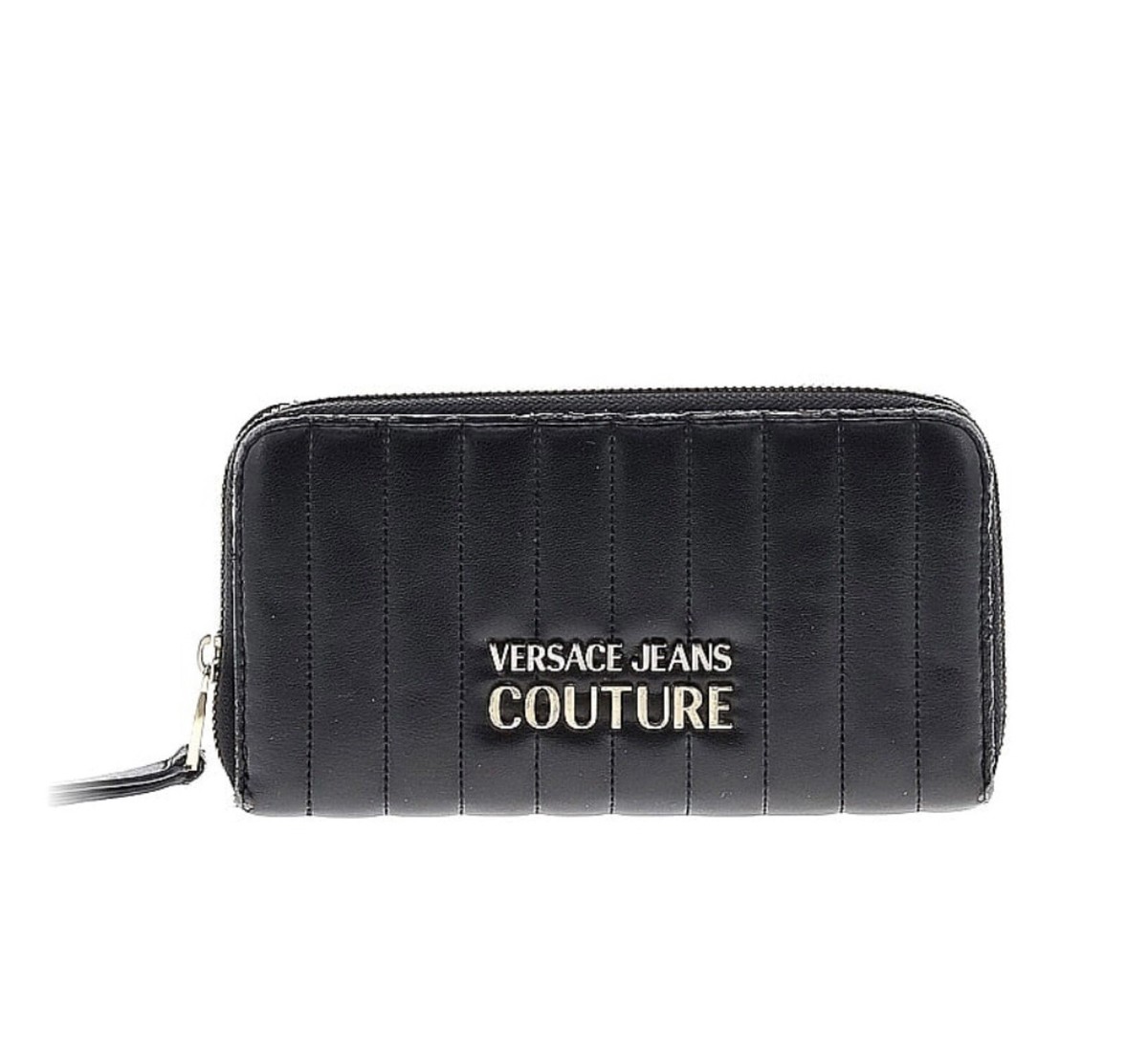 Versace Jeans Couture Black Vegan Leather Large Continental Wallet