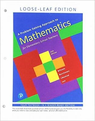 Problem Solving Approach to Mathematics for Elementary School Teachers, A
