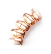 1 MAGNETVERSCHLUSS LEDER+KAUTSCHUK STARK 16x9x6 mm SCHMUCK ANFERTIGEN/300