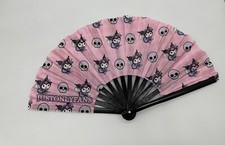 Kuromi Hand Desgined Rave Fans  Hand Fans  Festival/Events  Sanrio Hand Fans
