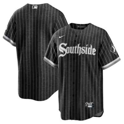 Chicago White Sox Nike City Connect Team Jersey Men's 2022 MLB Southside  Black