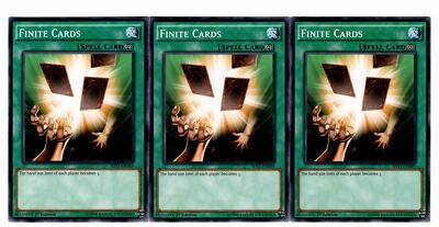 Yugioh- 3X Finite Cards - Common - 1st Edition - SHVI-EN069 - Light Play |  eBay