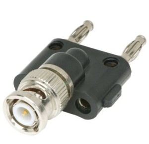 Lot De 5 Adaptateurs BNC Mâle Vers 2 Bornes Banane Femelle 4mm - Pour Câbles De Test