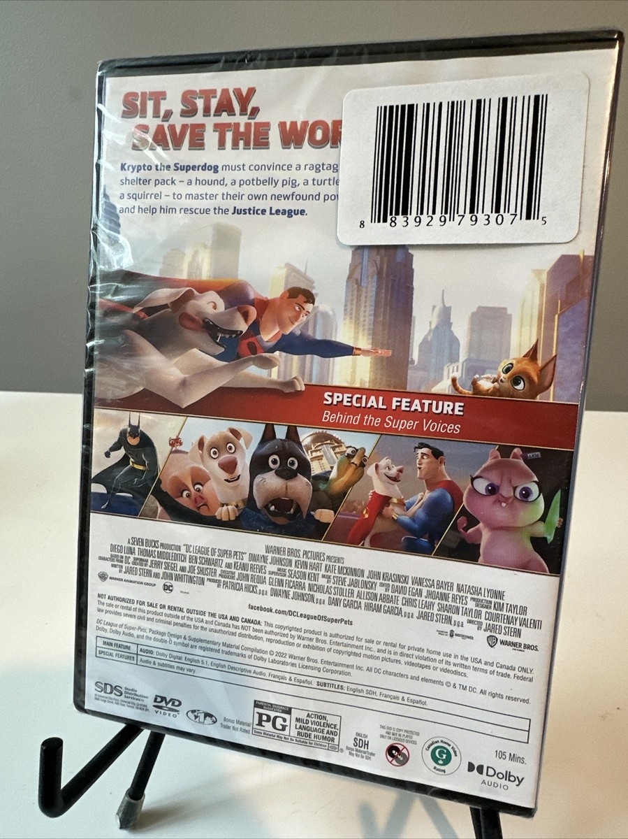 DC League of Super-pets DVD Dwayne Johnson NEW 883929773602| eBay