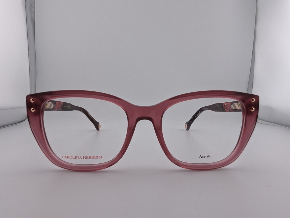 NWT Carolina Herrera HER-0190-O63-52 Havana Red 52mm Eyeglasses Carolina Herrera HER 0316 Square Glasses | Fashion Eyewear US main image 2