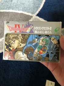 Dragon Quest IV 4 Famicom NES Vintage Japan import w/ Box & Manual US Seller