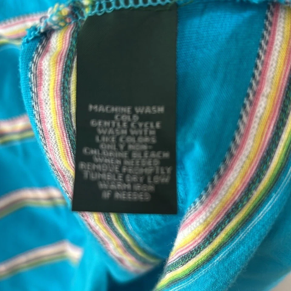 Camisa LRL Lauren Jeans CO. Ralph Lauren a rayas con capucha manga 3/4 vintage talla L Foto 4 de 4