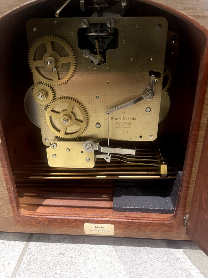 Franz Hermle Mantel Clock 340020a Westminster Chime And Key eBay