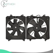 Radiator Cooling Fan and Condenser Cooling Fan Kit Electric For 16-18 Honda HR-V