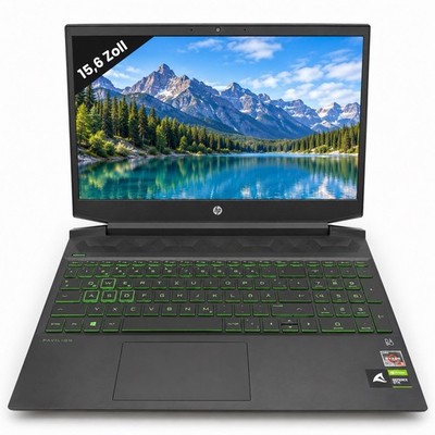 HP Pavilion Gaming Laptop 15 ryzen 5 3550H, GTX 1650, 16gb ssd, 512gb 100% akku