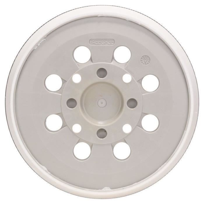 Plateau de ponçage Bosch PEX 400 AE 125 mm souple en polyuréthane haute durabilité