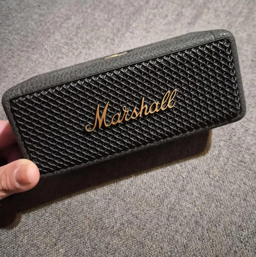 Marshall Emberton Portable Bluetooth Speaker - Black & Brass (Used) #c