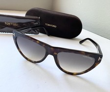 Tom Ford TF 990 Amber 02 Eco Cat Eye Sunglasses 56-16-140 Tortoise Shell