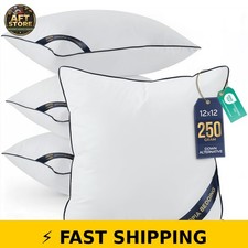 Utopia Bedding Throw Pillow Inserts 12x12 Inches - Pack of 4 White