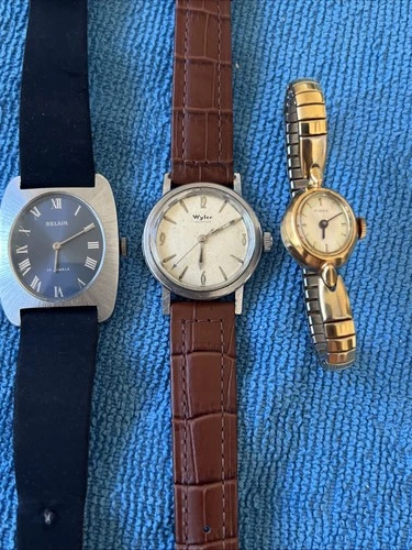 VTG Mechanical Watches In Excellent Working Condition Valued ~over 500$ Lot Of 3