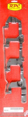 RPC LS Coil Mounting Bracket Pair Black Steel R6143