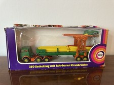 Siku 350 Sattelzug mit fahrbarer Kranbrücke