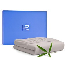 Kickoff Viscose Bamboo Fitted Sheet Twin Size, 100 Organic Cooling Sheets Fi...