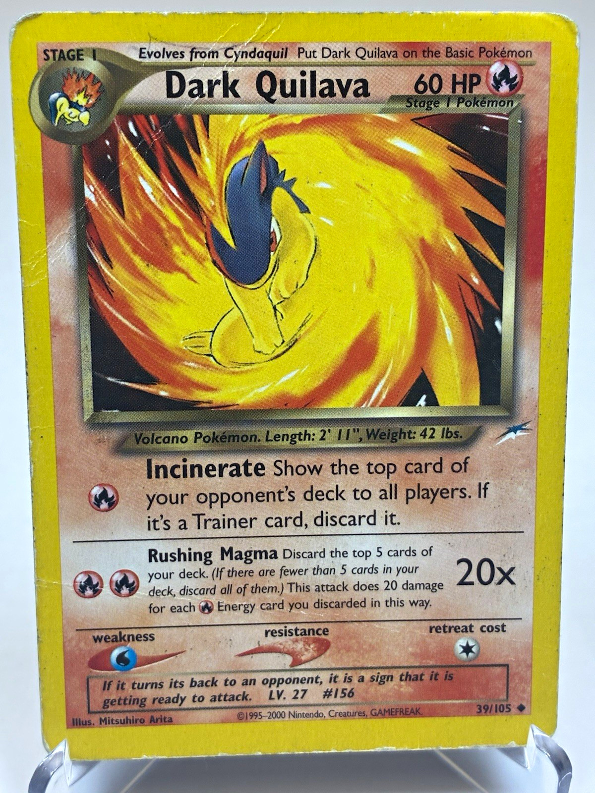 Pokemon TCG - Dark Quilava Neo Destiny #39/105 Regular Uncommon EN