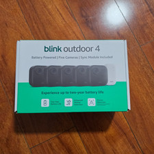 Blink Outdoor 4 4th Gen Battery Powered System w/ Sync module 5 camera System