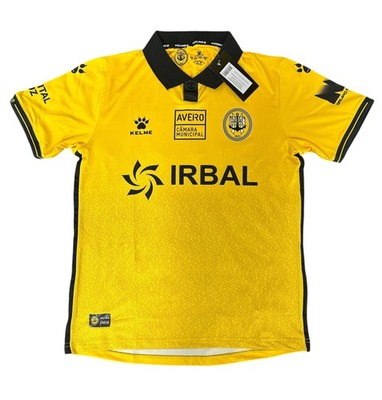 Kelme SC Beira-Mar Home 2023/24 Football Shirt Yellow/Collar