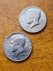 Lot of (2) Kennedy 1/2 dollar 50 Cent Coins, USA 200th Anniversary 1776-1976