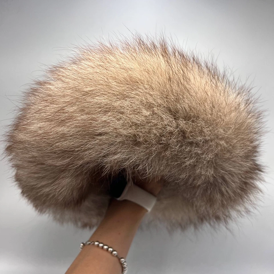 Vintage 1991 Women’s Fox Fur Karakul Winter Hat 58 New Tag Leningrad US 7 1/4 - Image 2 of 4