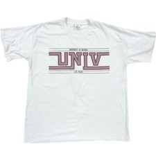 Vintage Men's XL University Of Nevada Las Vegas Single Stitch Varsity T-Shirt