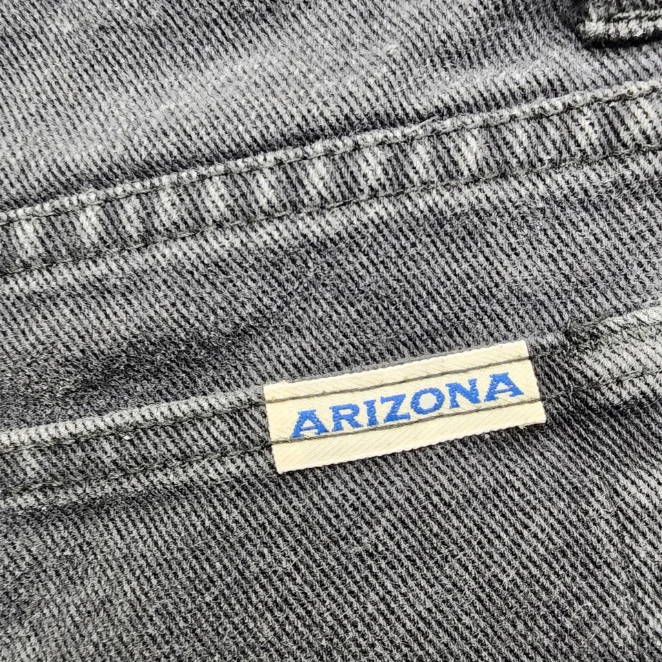 Pantalones Cortos Vintage Años 90 ARIZONA Jeans Company Mujeres 11 Juniors Negros Tiro Alto Puños Foto 4 de 4