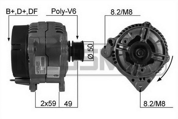 ERA 210199A Generator, Lichtmaschine FüR VW Transporter T4 Bus (70B, 70C, 7DB, 7-image