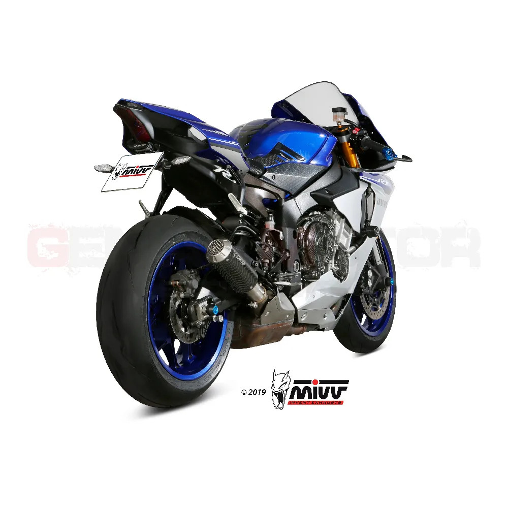 Mivv Approved Exhaust Muffler MK3 Carbon for YAMAHA YZF 1000 R1 2015 > 2024