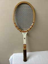 Vintage Wilson Wood Tennis Racquet Jack Kramer Autograph Championship Play