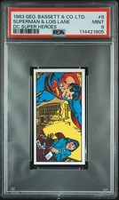 1983 GEO. BASSETT & CO. LTD. DC SUPERHEROES SUPERMAN & LOIS LANE #8 PSA 9