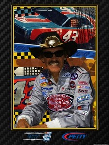 RICHARD PETTY NASCAR HALL OF FAME Poster, signed by the artist EXCLUSIVE, RARE!