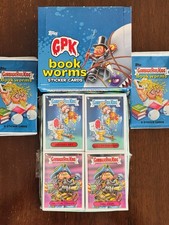 2022 GPK Book Worms Combo 200 Card Base Set W 4 sealed packs & Empty Hobby Box 